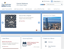 Tablet Screenshot of centraloklahoma.cpcusociety.org