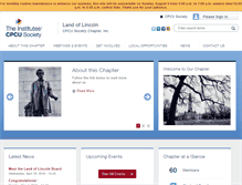 Tablet Screenshot of landoflincoln.cpcusociety.org
