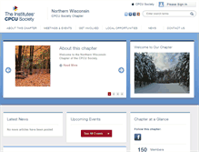 Tablet Screenshot of nwisconsin.cpcusociety.org