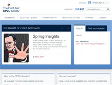 Tablet Screenshot of cpcusociety.org