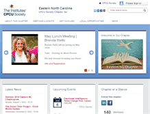 Tablet Screenshot of easternnc.cpcusociety.org