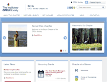 Tablet Screenshot of bayou.cpcusociety.org